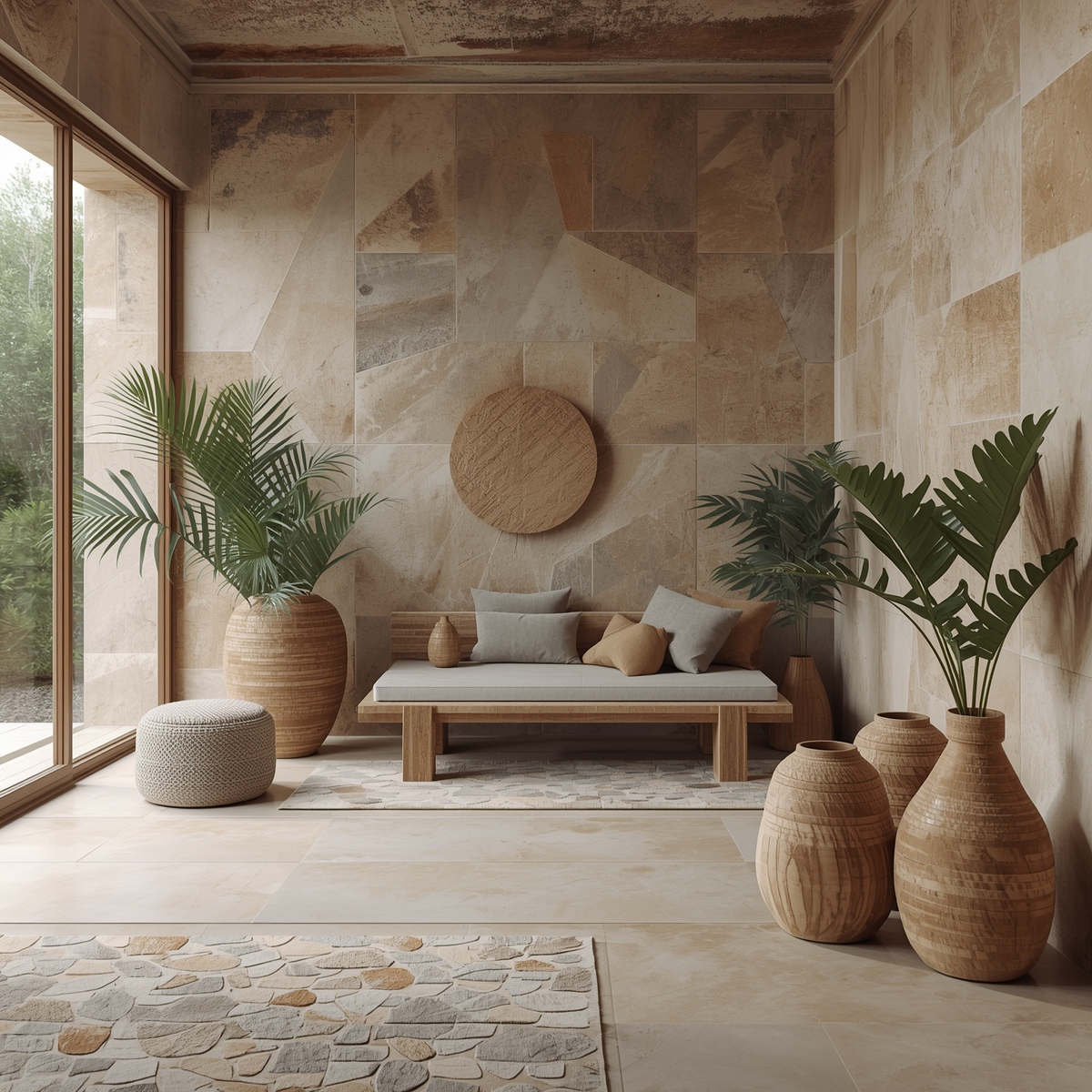 استفاده و طراحی فضای داخلی با سرامیک های طرح مانی